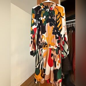 JODIFL Vibrant Long Sleeve Dress